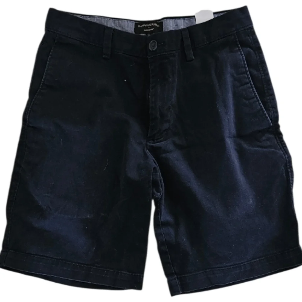 Banana Republic Aiden Slim Fit Chino Shorts - Navy Blue - Size 28